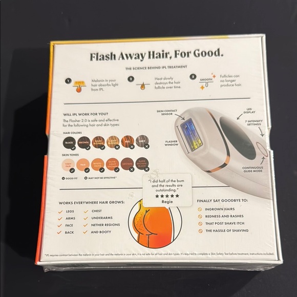 New in box- Nood The Flasher 2.0 IPL hair reduction Device - Picture 3 of 4